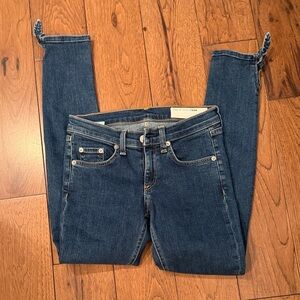 rag & bone Women's Dark Blue Skinny Jeans